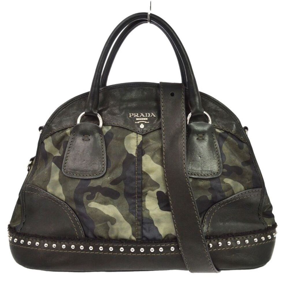 Prada Camouflage Tessuto Green Nylon Tote Bag Bag